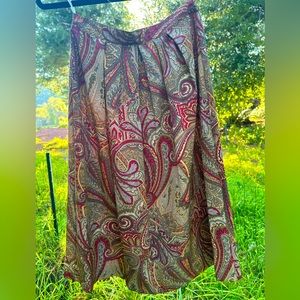 Gorgeous Vintage Alfred Dunner Paisley Skirt